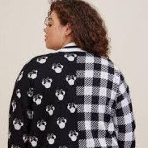 NWT Disney Minnie Mouse Jacquard Cardigan Sweater 3 (22-24)